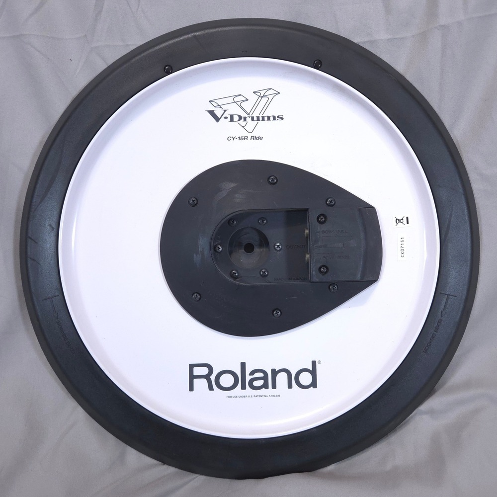 Roland CY-15R V-Drums 15" Ride Cymbal 3-Zone Electronic Drum Pad - Tested